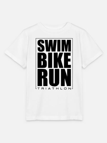 Triathlon Schwimmen Laufen Radfahren - Stanley/Stella Kinder T-Shirt MINI CREATOR  - Weiß