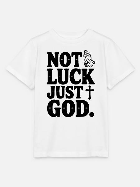 Nicht Glück, nur Gott - Stanley/Stella Kinder T-Shirt MINI CREATOR - Weiß
