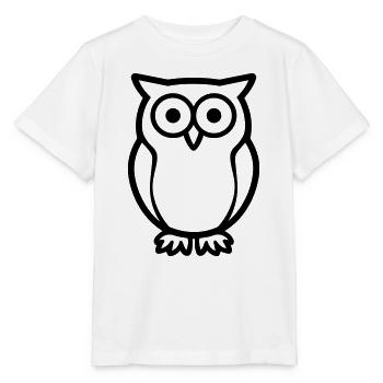 chouette - T-shirt bio MINI CREATOR Stanley/Stella Enfant - blanc - Devant - Maike (125cm)