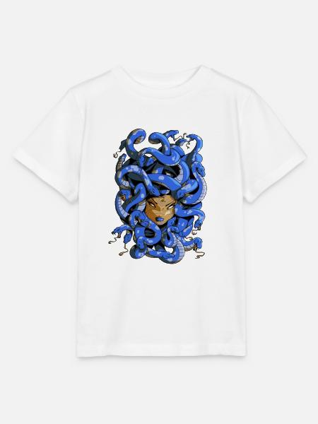Haarige Medusa - Stanley/Stella Kinder T-Shirt MINI CREATOR  - Weiß