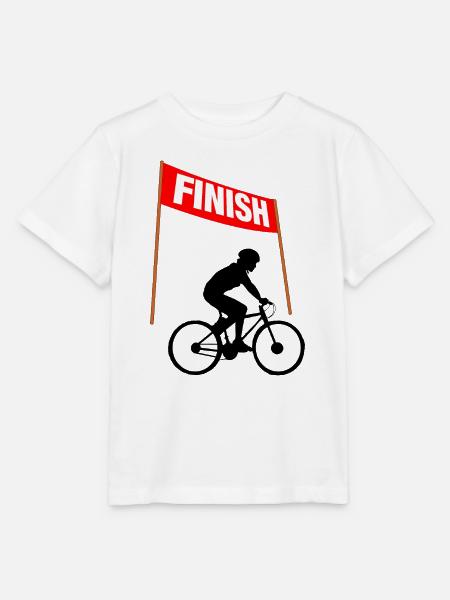 Ziellinie des Radfahrens - Stanley/Stella Kinder T-Shirt MINI CREATOR - Weiß