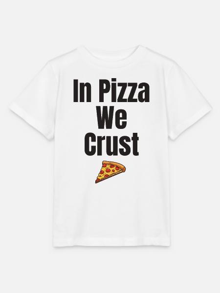 In Pizza We Crust - Stanley/Stella Kinder T-Shirt MINI CREATOR - Weiß