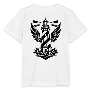 Leuchtturm Küste Symbol - Stanley/Stella Kinder T-Shirt MINI CREATOR  - Weiß - Vorne - Maike (125cm)