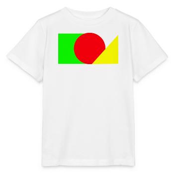 Cercle rouge rencontre vert-jaune - T-shirt bio MINI CREATOR Stanley/Stella Enfant - blanc - Devant - Maike (125cm)
