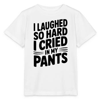 Ich habe so sehr gelacht, dass ich in die Hose geweint habe - Stanley/Stella Kinder T-Shirt MINI CREATOR  - Weiß - Vorne - Maike (125cm)