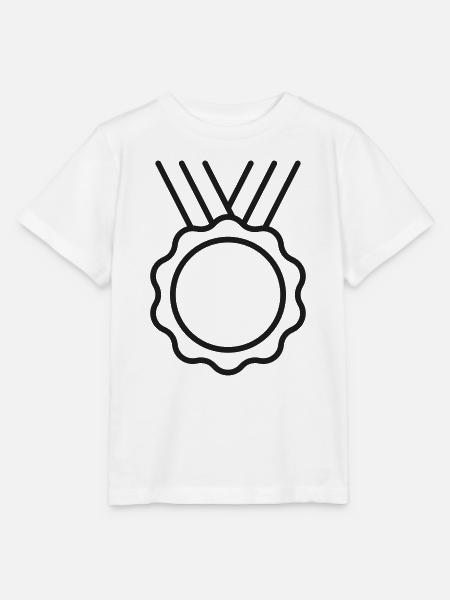 Medaillenabzeichen-Symbol - Stanley/Stella Kinder T-Shirt MINI CREATOR - Weiß