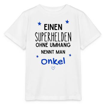 Onkel Superheld - Stanley/Stella Kinder T-Shirt MINI CREATOR  - Weiß - Vorne - Maike (125cm)