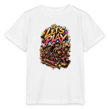 Lass uns spielen Neon Gaming Krone - Stanley/Stella Kinder T-Shirt MINI CREATOR  - Weiß - Vorne - Maike (125cm)