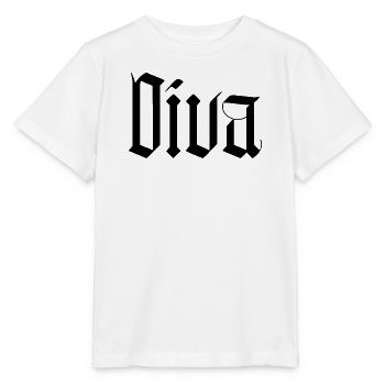 Diva / gothik stil  - Stanley/Stella Kinder T-Shirt MINI CREATOR  - Weiß - Vorne - Maike (125cm)