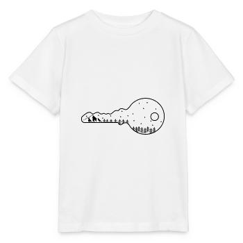 Schlüssel Wald - Stanley/Stella Kinder T-Shirt MINI CREATOR  - Weiß - Vorne - Maike (125cm)