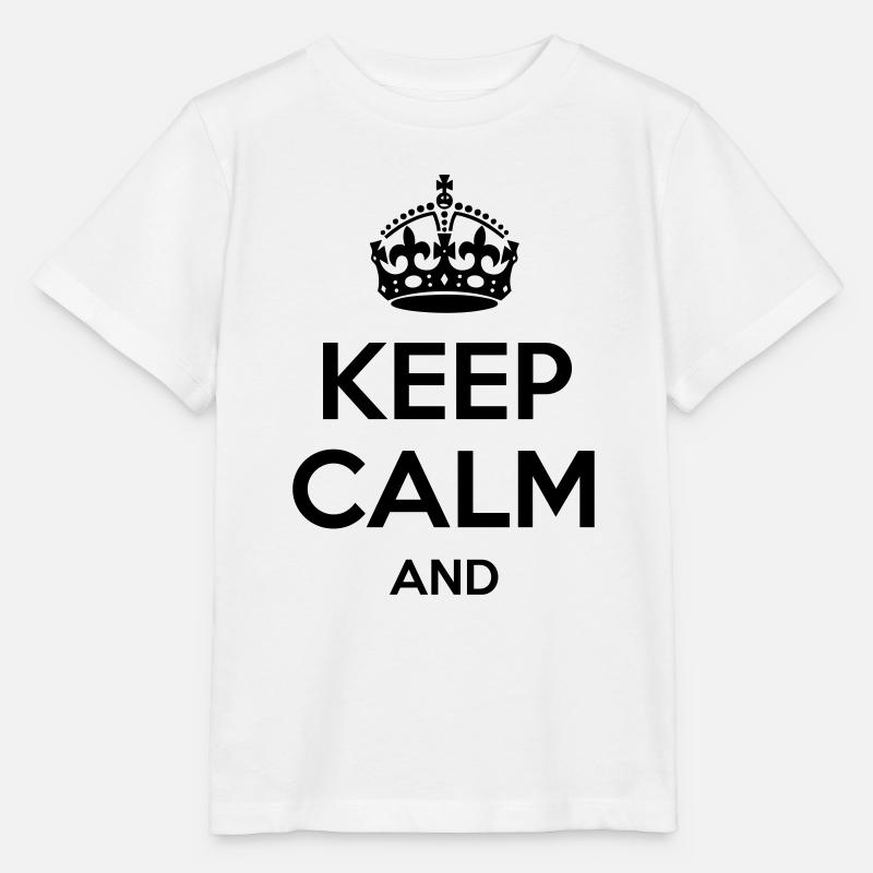 Keep Calm - Stanley/Stella Kinder T-Shirt MINI CREATOR  - Weiß