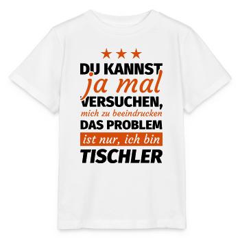 Tischler - Stanley/Stella Kinder T-Shirt MINI CREATOR  - Weiß - Vorne - Maike (125cm)