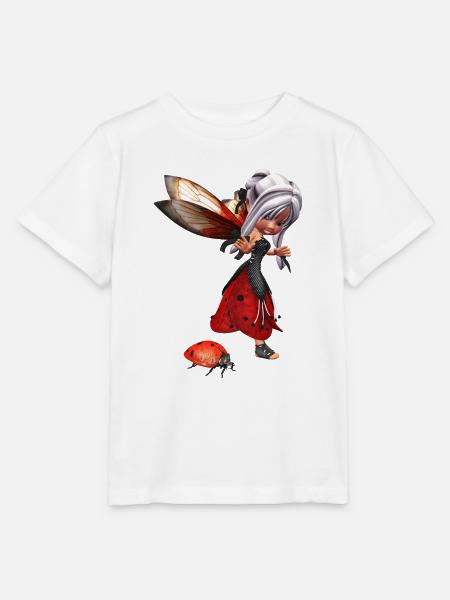 Ladybug Fairy - Stanley/Stella Kinder T-Shirt MINI CREATOR - Weiß