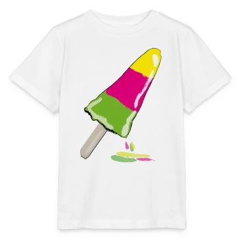 Glace sur la tige - T-shirt bio MINI CREATOR Stanley/Stella Enfant - blanc - Devant - Maike (125cm)