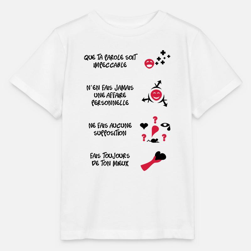4 toltèques - T-shirt bio MINI CREATOR Stanley/Stella Enfant - blanc