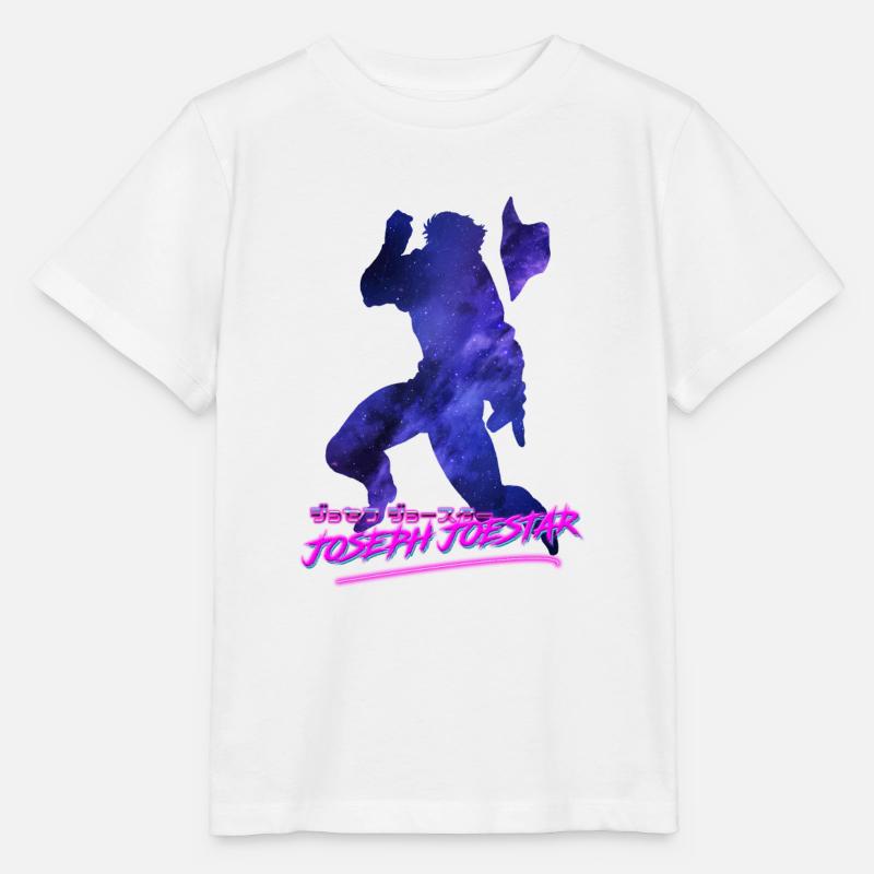 Joseph Joestar Outrun - T-shirt bio MINI CREATOR Stanley/Stella Enfant - blanc