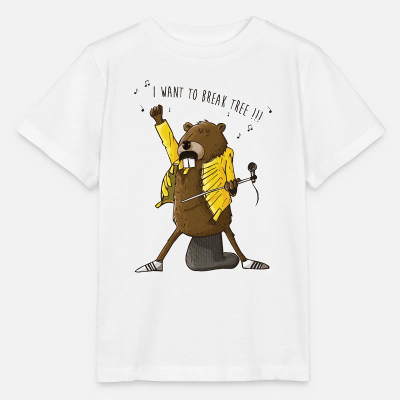 Beaver Mercury - T-shirt bio MINI CREATOR Stanley/Stella Enfant - blanc