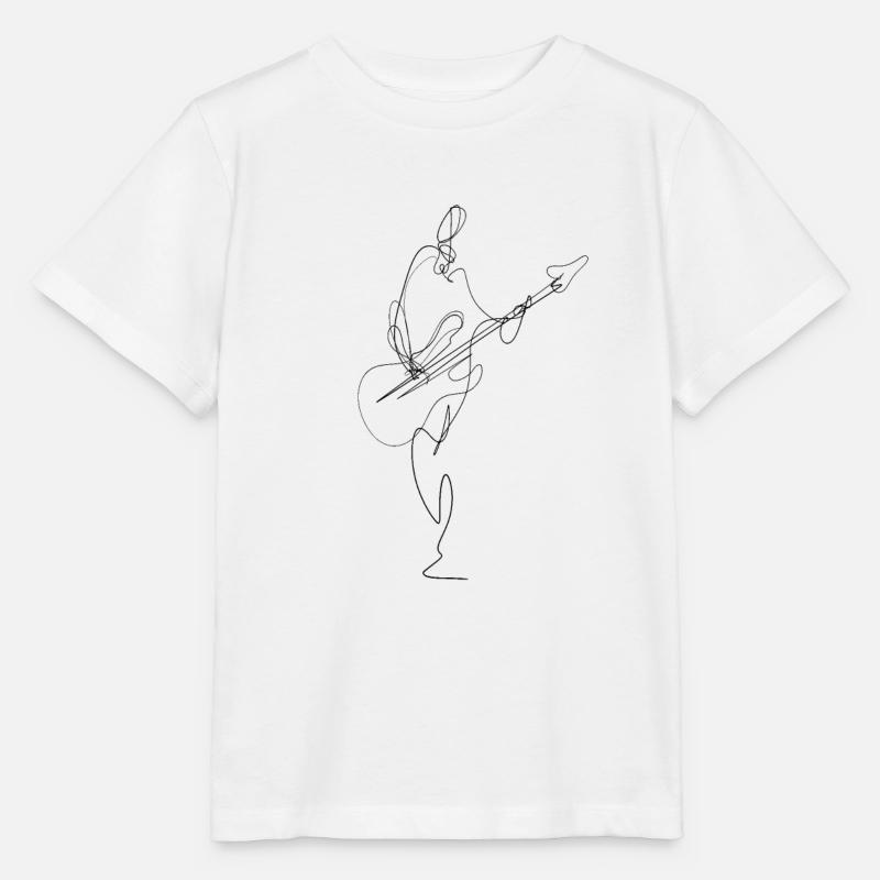 guitar - Stanley/Stella MINI CREATOR Kids’ T-Shirt - white