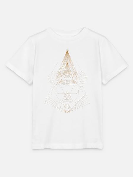 Abstraktes Punktdesign - Stanley/Stella Kinder T-Shirt MINI CREATOR - Weiß