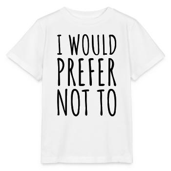 Je préfère ne pas - T-shirt bio MINI CREATOR Stanley/Stella Enfant - blanc - Devant - Maike (125cm)