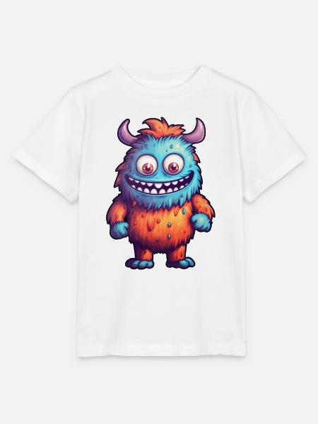 Kleines Monster "Munchkin" im Comic-Stil - Stanley/Stella Kinder T-Shirt MINI CREATOR  - Weiß