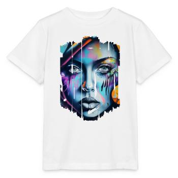 Graffiti Street Art Spray Colors Cool Artist Retro - Stanley/Stella MINI CREATOR Kids’ T-Shirt - white - Front - Maike (125cm)