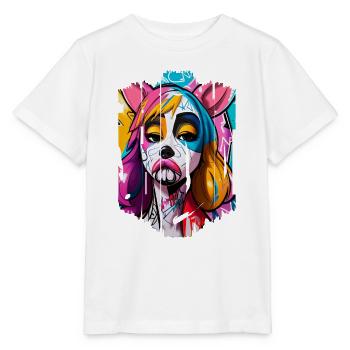 Graffiti Street Art Spray Colors Cool Artist Retro - Stanley/Stella MINI CREATOR Kids’ T-Shirt - white - Front - Maike (125cm)
