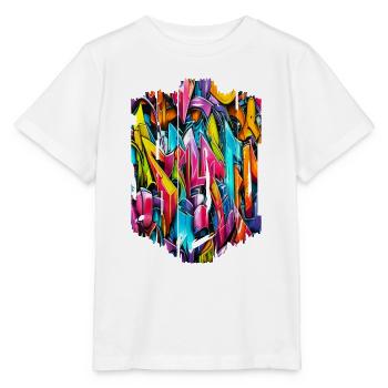 Graffiti Street Art Spray Colors Cool Artist Retro - Stanley/Stella MINI CREATOR Kids’ T-Shirt - white - Front - Maike (125cm)