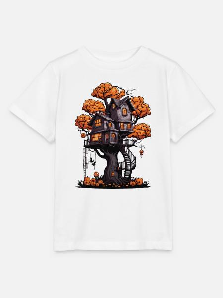 Baumhaus / Baumkrone / Baumhütte / Abenteuer - Stanley/Stella Kinder T-Shirt MINI CREATOR - Weiß