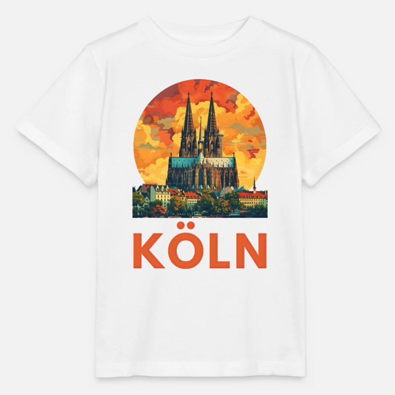 Köln "Kölner Dom" - Stanley/Stella Kinder T-Shirt MINI CREATOR  - Weiß
