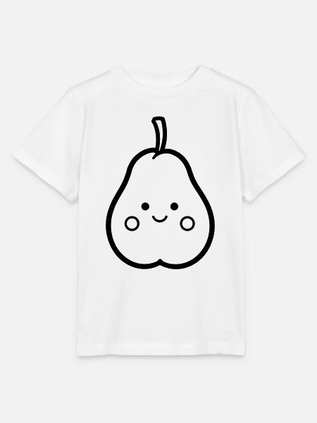 Birne - Stanley/Stella Kinder T-Shirt MINI CREATOR - Weiß
