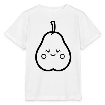 poire - T-shirt bio MINI CREATOR Stanley/Stella Enfant - blanc - Devant - Maike (125cm)