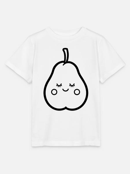 Birne - Stanley/Stella Kinder T-Shirt MINI CREATOR  - Weiß
