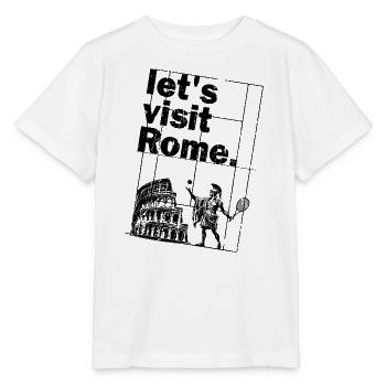 Tennis Rom Shirt Tennisturnier Master Rome - Stanley/Stella Kinder T-Shirt MINI CREATOR  - Weiß - Vorne - Maike (125cm)