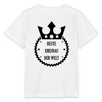 Ehe Hochzeit Liebe Paar Ehemann Frau Braut Love - Stanley/Stella Kinder T-Shirt MINI CREATOR  - Weiß - Vorne - Maike (125cm)