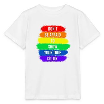 Gay Pride Rights Csd Pride Statement lgbt gift - Stanley/Stella MINI CREATOR Kids’ T-Shirt - white - Front - Maike (125cm)