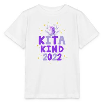 Kita Kind 2022 Kindergarten Einhorn Eingewöhnung - Stanley/Stella Kinder T-Shirt MINI CREATOR  - Weiß - Vorne - Maike (125cm)