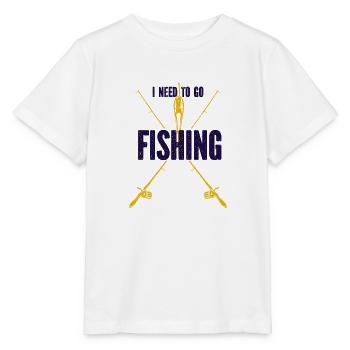 Angler Angelhaken Angelrute Sportfischer - Stanley/Stella Kinder T-Shirt MINI CREATOR  - Weiß - Vorne - Maike (125cm)