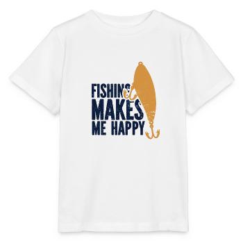 Angler Angelhaken Angelrute Sportfischer - Stanley/Stella Kinder T-Shirt MINI CREATOR  - Weiß - Vorne - Maike (125cm)