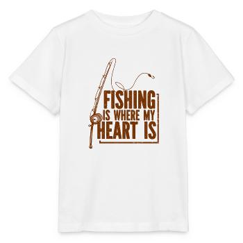Angler Angelhaken Angelrute Sportfischer - Stanley/Stella Kinder T-Shirt MINI CREATOR  - Weiß - Vorne - Maike (125cm)