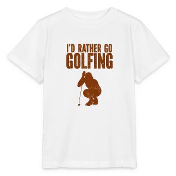 Golf - Golfclub Goldspieler Birdie Elite Luxus - Stanley/Stella Kinder T-Shirt MINI CREATOR  - Weiß - Vorne - Maike (125cm)