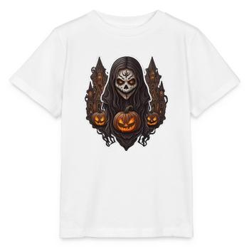 Halloween Zombie - Stanley/Stella Kinder T-Shirt MINI CREATOR  - Weiß - Vorne - Maike (125cm)