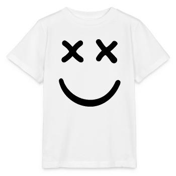 Smiley mort Smiley aux yeux croisés - T-shirt bio MINI CREATOR Stanley/Stella Enfant - blanc - Devant - Maike (125cm)