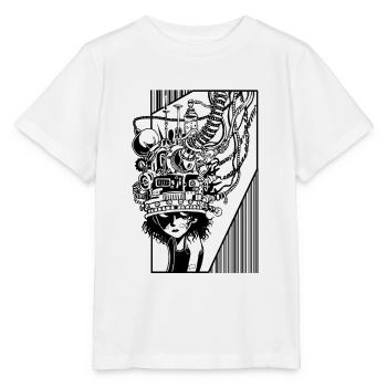 Télépathe - T-shirt bio MINI CREATOR Stanley/Stella Enfant - blanc - Devant - Maike (125cm)