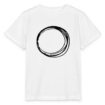 Kunst Kreis Umrandung Unendlichkeit - Stanley/Stella Kinder T-Shirt MINI CREATOR  - Weiß - Vorne - Maike (125cm)