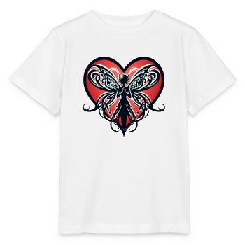 Fairy Fairy Breizh Heart - Stanley/Stella MINI CREATOR Kids’ T-Shirt - white - Front - Maike (125cm)