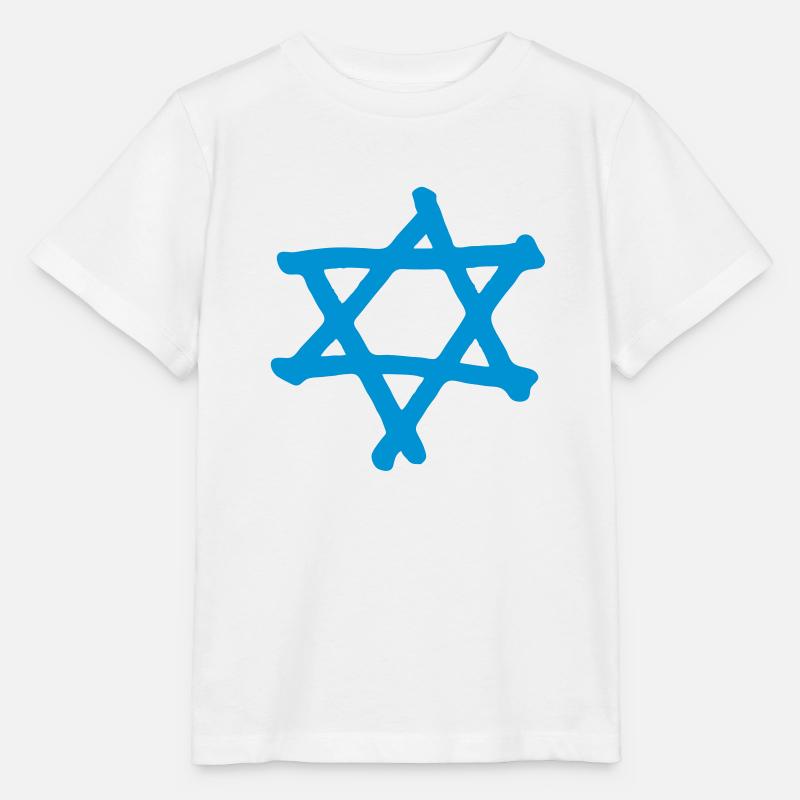 Étoile de David 2 - T-shirt bio MINI CREATOR Stanley/Stella Enfant - blanc
