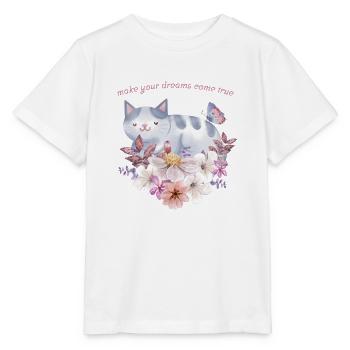 make your dreams come true. - Stanley/Stella Kinder T-Shirt MINI CREATOR  - Weiß - Vorne - Maike (125cm)