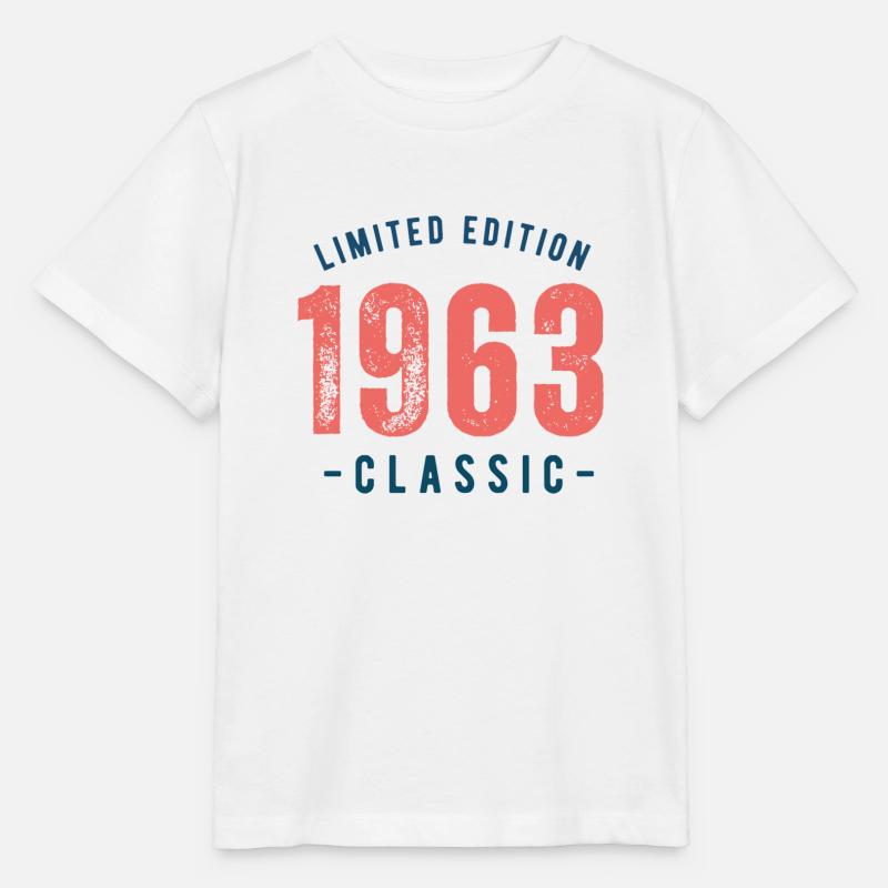 Né en 1963 - T-shirt bio MINI CREATOR Stanley/Stella Enfant - blanc