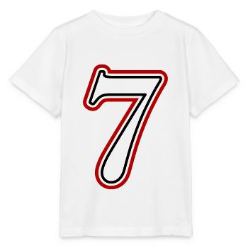 7 Number number - Stanley/Stella MINI CREATOR Kids’ T-Shirt - white - Front - Maike (125cm)